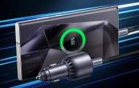 Ugreen EC701 car charger, USB + USB-C, 63W (black)
