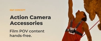 Expanded accessory kit for sports cameras by K&F Concept