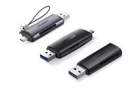 SD + microSD USB + USB-C card reader UGREEN CM304 (black)