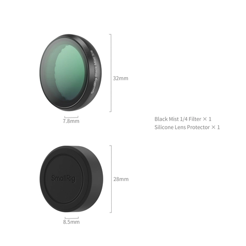 Black Mist 1/4 filter for Insta360 GO Ultra SmallRig 5863