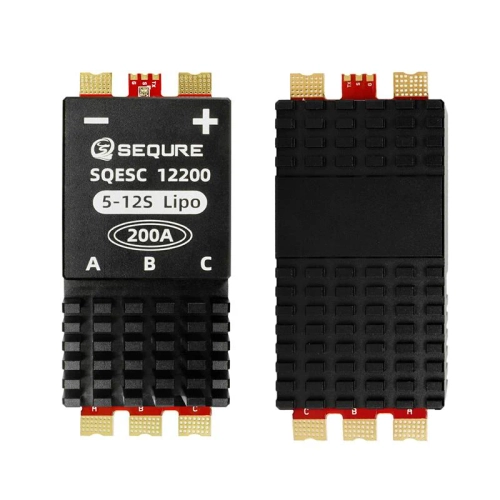 Bezszczotkowy elektryczny regulator prędkości 5-12S Zasilacz 200A SEQURE SQESC 12200 (AM32)