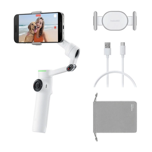 Gimbal do smartfona Insta360 Flow 2 Pro AI Tracker Bundle (Summit White)