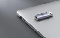 UGREEN CM383 Аудіоадаптер, USB - 3,5-мм міні-джек, AUX (сірий)