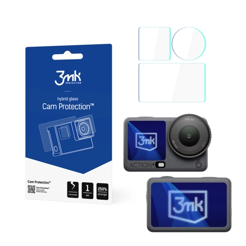 Гібридна плівка для DJI Osmo Action 6 — 3mk Cam Protection
