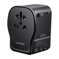 Ugreen S550 Universal Travel Adapter / Power Charger, 65W, 2x USB-C, 1x USB-A