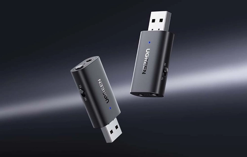 UGREEN CM523 Audio Adapter, USB-A to Jack 3.5mm, Bluetooth 5.1 (black)