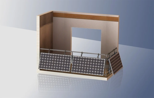 Adjustable balcony mounting bracket for photovoltaic panels SBR02