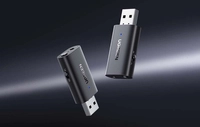 Adapter Audio UGREEN CM523, USB-A do Jack 3,5mm, Bluetooth 5.1 (czarny)