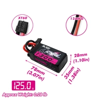 Akumulator CNHL 1300mAh 11.1V 3S 100C (Black) XT60