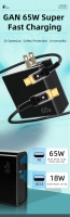 Dual Port Fast Charging Power Adapter PD65W + PD100W 5A Data Cable