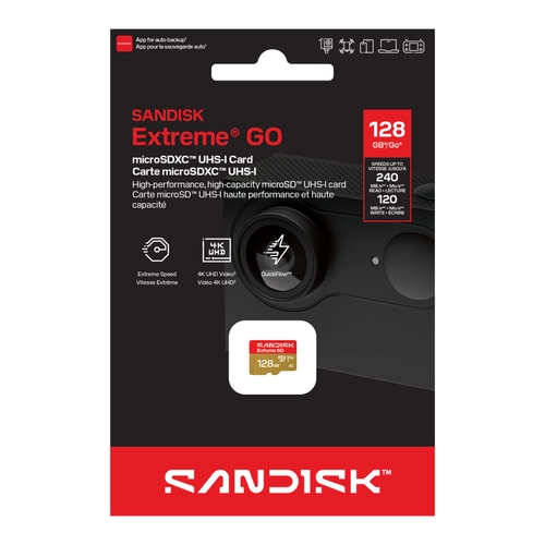 SanDisk EXTREME GO microSDXC 128GB 240/120 MB/s UHS-I