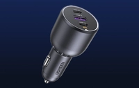 Ładowarka samochodowa Ugreen EC705 2x USB-C + USB, 130W (czarna)