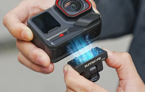 SunnyLife 1/4” Quick-Connect Fitting with 180° Rotation for Insta360 X4 Air / X5 / Ace Pro / Pro 2