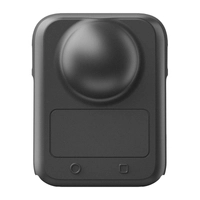 Силіконовий чохол з кришкою об'єктива PULUZ для DJI Osmo 360 (чорний)