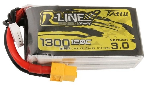 Akumulator Tattu R-Line Version 3.0 1300mAh 14,8V 120C 4S1P XT60