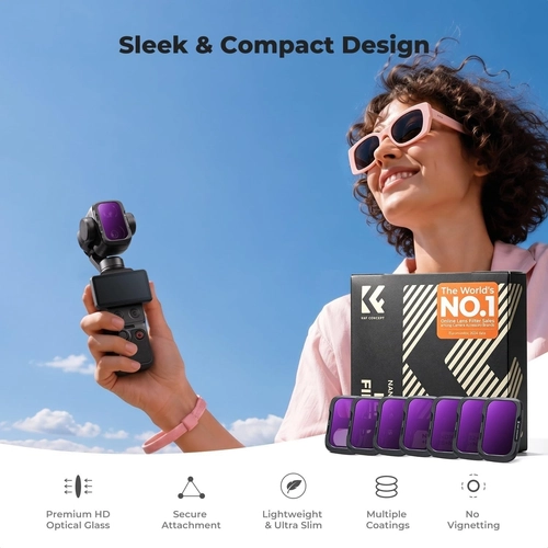 Zestaw 7 filtrów ND K&F Concept do kamery DJI Osmo Pocket 4P