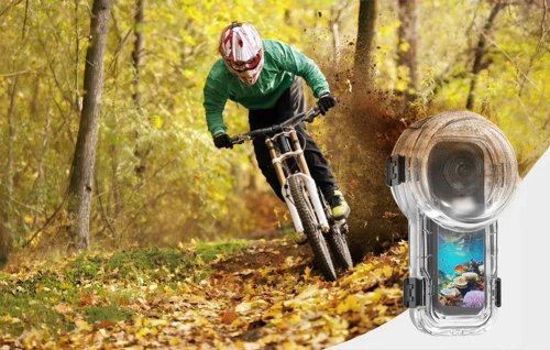 Водонепроникний чохол Puluz 60 м із швидкоз’єднувальним кріпленням дляInsta360X5 (прозорий)