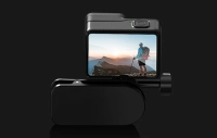PULUZ backpack mount for sports cameras (including Osmo Action 5 Pro, Insta360 Ace Pro 2) - black