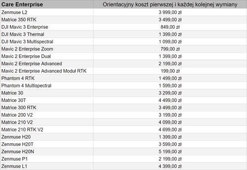 DJI Care Enterprise Basic Zenmuse P1 - kod elektroniczny