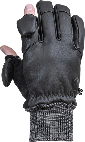 Шкіряні фоторукавички Vallerret Hatchet Black S
