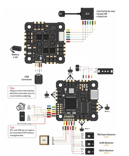 Політний контролер AIO Pilotix F7 40 А