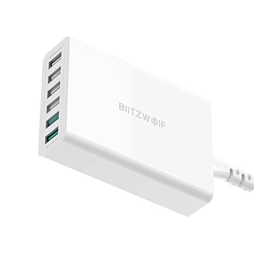 Charger 6x USB Blitzwolf BW-S15, QC 3.0, 60W (white)