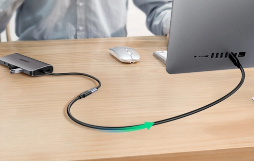 Przedłużający kabel USB-C 3.1 Gen2 UGREEN, 4K, 100W, 1m US353 (czarny)