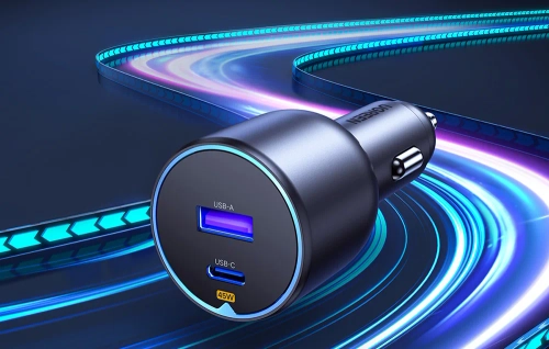 Автомобільний зарядний пристрій Ugreen EC701, USB + USB-C, 63 Вт (чорний)