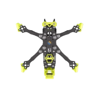 FlyFishRC Volador II VD4 O4 Pro Deadcat FPV LR Freestyle Frame T700 Yellow