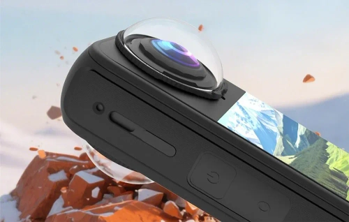 Захисна накладка на об'єктив Puluz дляInsta360X4 Air (загартоване скло)