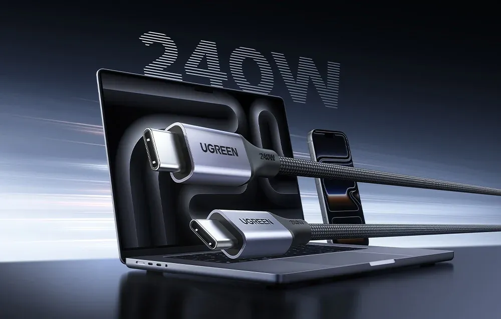 Kabel UGREEN L537 - magnetyczne zwijanie