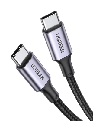 UGREEN US316 USB-C to USB-C cable, 100W, 1m (black)