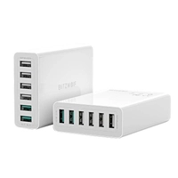 Зарядний пристрій 6x USB Blitzwolf BW-S15, QC 3.0, 60W (білий)