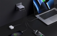 Ugreen Nexode Pro 160W wall charger, GaN, USB + 3x USB-C (gray)