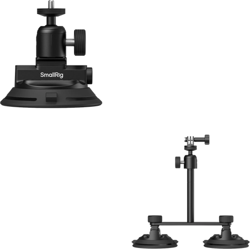 SmallRig 5843 Suction Cup Mount Set for In-Car Action Cameras