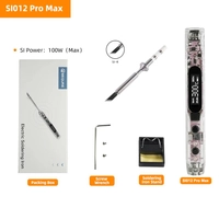 Przenośna lutownica OLED SEQURE SI012 Pro Max z 1 grotem (końcówka SI-K)