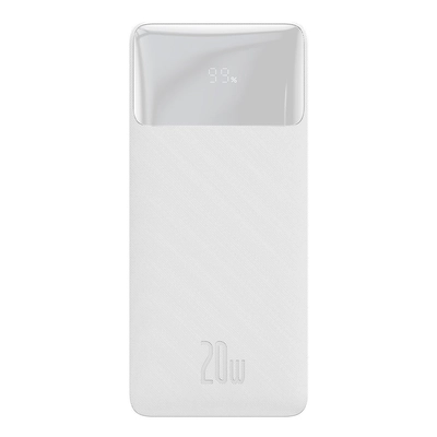 PowerBank Baseus Bipow 30000mAh, 2xUSB, USB-C, 20W (biały)