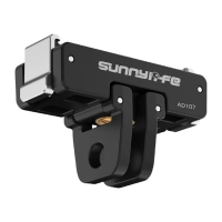 Dwukierunkowy adapter montażowy Sunnylife do DJI Osmo Nano / Action 6 — 1/4 cala