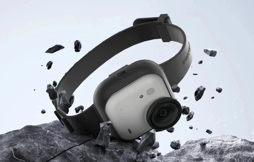 Opaska silikonowa SunnyLife do Insta360 GO Ultra (czarna)