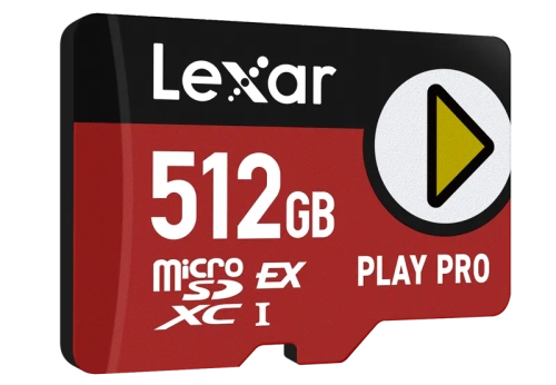 Lexar microSDXC EXPRESS PLAY PRO UHS-I/C10/U3 R900/W600 (V30) 512GB memory card