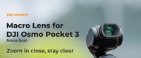 Filtr macro 10X marki K&F Concept do kamery DJI Osmo Pocket 3 / 4