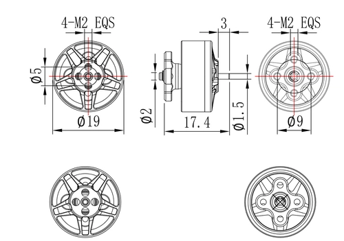 Двигун Pilotix 1405 4800KV