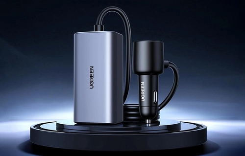 Автомобільний зарядний пристрій Ugreen EC706, USB + 2x USB-C, 150 Вт