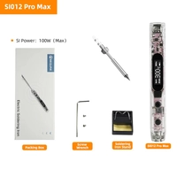 Przenośna lutownica OLED SEQURE SI012 Pro Max z 1 grotem (końcówka TS-I)