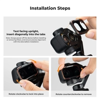 Zestaw 3 filtrów CPL+VND2-32+Black Mist 1/4 K&F Concept do kamery DJI Osmo Pocket 4P