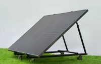 Adjustable Ecoflow holder for a 400W PV panel, free-standing or wall-mounted