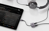 Adapter audio UGREEN CM231 USB-C do mini jack 3.5mm (szary)
