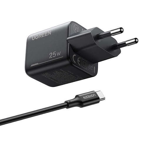 Мережевий зарядний пристрій UGREEN X517, 25 Вт, USB-C GaN + кабель 1 м