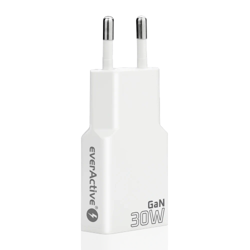 EverActive GaN SUPER SLIM SC-380Q mains charger with USB QC3.0 and USB-C PD 30W
