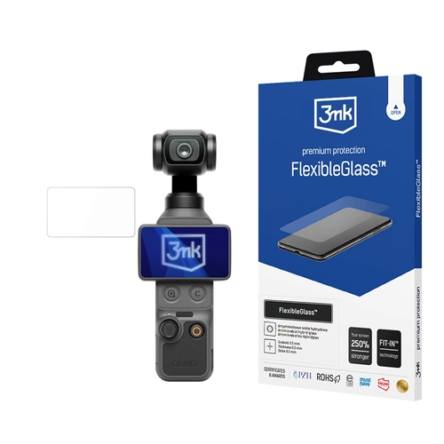 Unbreakable hybrid glass for the DJI Osmo Pocket 4 - 3mk FlexibleGlass